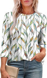 Fongt 2025 New Fashion Casual Roll Collar Seven-Sleeve Top Bottom Shirt