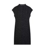 New Stretch Slim Sleeveless Knitted Short Dress 5039644-Outfit