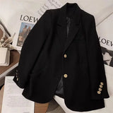 Fongt Suit Jacket Female GJ Sense Spring Autumn 2024 New Korean Version Fashion In The Long Small Suit Woman-Outfit