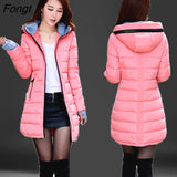 wholesale waterproof Autumn Winter fashion casual women overcoat warm jacket thick long Lady Coats female warm
