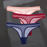 Sexy Perspective G-String Women's Panties Woman Thong Low-waist Underpants Hollow Out T-back Female Underwear