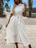 Embroidery Flower Lace Maxi