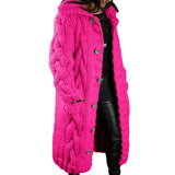 Size 4XL 5XL Autumn Winter Women Sweater Cardigan Twist Oversized Knitted Coat Female Long Cardigans Fashion Jackets