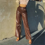 Women's Leather Fashion High Elastic