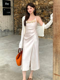 Fongt Xixi 2025 Summer Dress New High-Rise Thin Temperament Sling Dress High-End Long Dress Women 88257