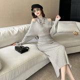 Fongt Fan Short Sleeve Polo Collar Shirt Dress 2025 Spring And Summer High-Sunny Bag Hip Tie Mid-Long Skirt