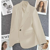 Fongt Suit Jacket Female 2024 Spring And Autumn New Small Figure A Button Fashion Trend Versatile Temperament Suit-Outfit