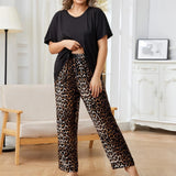 Fongt Size Pajamas Female Spring Autumn Fat Mm Home Suit Can Be Worn TKOZON-Outfit