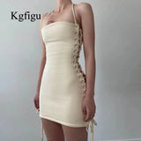 Dresses For Women 2021 Fall Ladies Off-The-Shoulder Long-Sleeved One-Neck Drawstring Sexy Tight