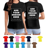 Fongt Pattern Printed T-Shirt Small Batch Order Stable Short Sleeve Top Shirt