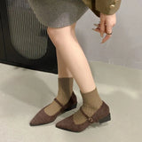 Fongt Net Red Explosion With Skirts With Pure Color Daily Lazy Shoes Small Aroma Wind And Fresh Elegant Single Shoes Women