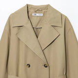 Fongt Feng 2025 New Fashion Temperament Female Assembly Belt Long Wind Coat 8372277