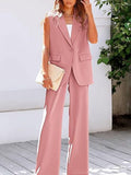 Fongt Vest Suit Suit Women's Clothing