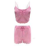 Sex Lingerie Set High Elastic Garlic Home Pajamas Sexy 2 Sets