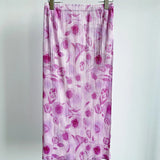 Fongt Folds 2025 Spring And Summer New High-End Slimy Skirt Design Dopamine Broken Flower Wrinkles Half Skirt
