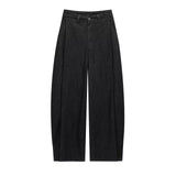Fongt 2025 New Set Jacket Jacket Denim Effect Folding Trousers Design Sense