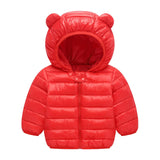 Toddler Boys Jackets Autumn Winter Long Sleeve Hooded Character Pattern Children Outerwear Coats Kids