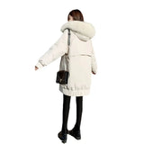 Fongt Wool Collar Cotton Coat Winter Coat Woman 2025 Fat Mm Korean Version Of The Student Thick Thin Long Ins Cotton Suit