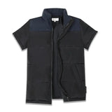 Unisex Winter Cotton Padded Puffer Vest Half Sleeve Down Jacket For Women Patchwork Short Sleeve Vest Autumn Spring