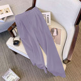 Fongt Suit Suit Pants Women Straight Loose 2025 New Spring And Autumn Leisure Wide Legs Commute Black Pants
