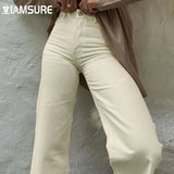 Loose Jeans For Women High Waist Cool Basic Trousers Vintage Casual Full Length Wide Leg Pants High Street Wear