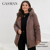 Winter Parkas Women Plus Size Long Classic zipper Design Pocket Hooded Loose Down Jacket Female Coat