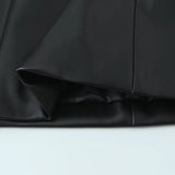 Fongt Homemade New Women's Clothing Fashion Pure Leather Short Dress 2334323