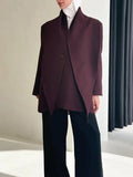 Fongt 2025 Autumn And Winter New High-End Oscarb Shawl With A Buckle Suit Jacket Women's