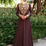 Fongt Spring New Long Dress Leisure Middle East Simple National Style Fashion