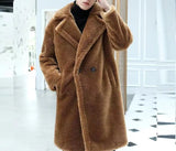 Long Overcoat Men High Quality Thicken Wool Bomber Jacket Coat Male Trench Woolen Warm Coat Mens Camel Teddy Coats