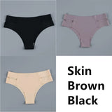 Hot Ice Silk Women Panties Invisible Ultra Thin Seamless Underwear Briefs Underpants Sexy Lingerie Solid Panties