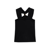 Fongt Women's Clothing INS Net Red Pop Sexy Hot Babes Gold Set And Knots Vest Top