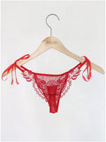 Sex Water-Soluble Lace Lace Bilateral Strap Hollow Lady Low-Rise Underwear