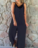Fongt Fashion Casual Button Backs And Pants Women's Pants