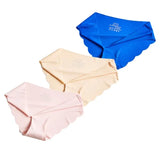 Sexy ladies panties one-piece seamless cotton ice silk underwear female close-fitting elastic breathable ladies briefs