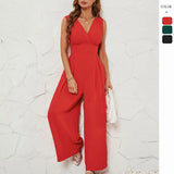 Fongt Women's Clothing 2026 Summer Commute Sleeveless Fashion Sleeveless Jumpsuit Women