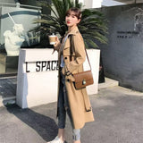 Fongt Windcoat Woman 2025 Spring And Autumn New Korean English Wind Long Short Jacket Tat