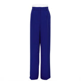 Fongt Spring 2023 New Commuter High Waist Loose Klein Blue Casual Pants And Women's Trousers-Outfit
