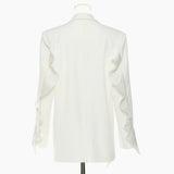 Fongt Spring New Superweight Workers Splicing Pressure Folded Fairy Suit Coat Top Female 1561