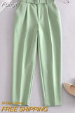 Hidden Button Blazer Pants Set Suits Women High Street Ladies Office Pants Matching Set Spring Autumn Blazer Coat