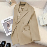 Fongt Blazer Women's 2025 New Spring And Autumn Explosion Small High-Level Feeling British Style Suit