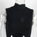 Summer Front Hollow Out Strapless Sheath Stretchy Bodycon Club Casual Solid Color Women Clothing Dropshiping