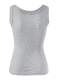 Solid Rib Tank Top-Outfit
