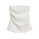 Fongt Winter Women's Wear With Chest Pleated Solid Color Jacket Top Women's Style-Outfit
