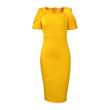 Fongt Women's Clothing 2025 Summer New Large-Size Women's Ass OL Temperament Commuter Dress