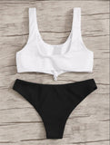 Swimwear Women Front Tie Watermelon Print Push Up Micro Bikini Ba?adores 2022 Mujer Bathing Suit Thong Swimsuit