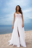Fongt New Lace Chiffon Dress Ball White Evening Dress Open Dress