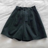 Fongt Literary And Art Cotton Shorts Women Summer Thin Hemp High Waist Small Man Broad Legs Leisure A Word Five-Point Pants