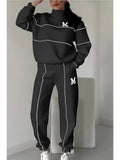 Fongt 2025 New Trousers Letter Long-Sleeved Casual Sports Set Two Sets