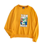 Clothes Anime Hoodies Thin Crewneck Pullover Mario